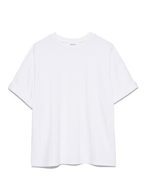 Mila Owen ロールアップスリーブデザインTシャツ