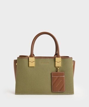 CHARLES & KEITH Large Double Handle Handbag