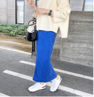 maison de Dolce. スウェードスカート 【blue】M