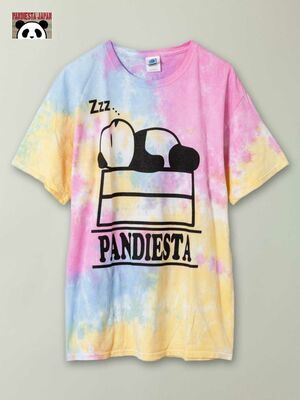 PANDIESTA JAPAN “パンダアイコン”プリント タイダイ染めTシャツ