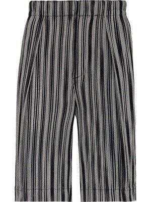 HOMME PLISSÉ ISSEY MIYAKE Leno ストライプ バミューダショーツ