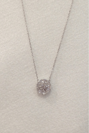FLAWLESS DIAMOND 【FLP-82】ダイヤ＆シャンパンダイヤネックレス  -FD-