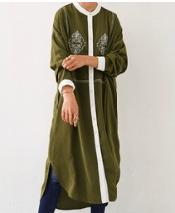 antiqua 刺繍入り配色ワンピース ワンピース レディース・py-00548