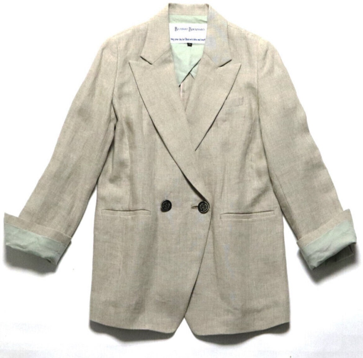 BLUEBIRD BOULEVARD Linen Tailored Jacket