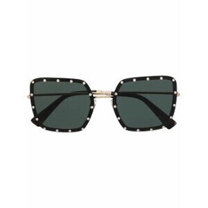 VALENTINO ラインストーントリム サングラス