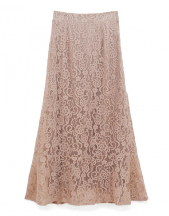 flower clarity lace skirt