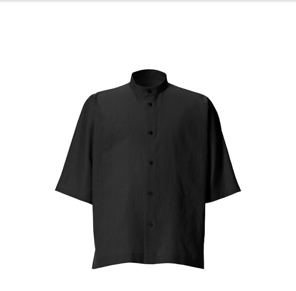 HOMME PLISSÉ ISSEY MIYAKE COTTON LINEN SHIRT
