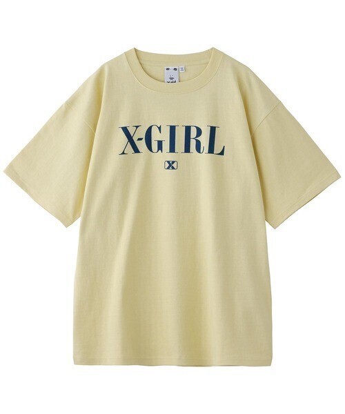 X-girl COLLEGE LOGO S/S BIG TEE