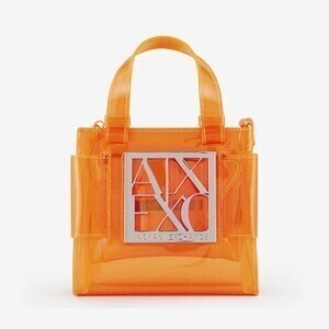 A/X Armani Exchange アルマーニ クリアハンドバッグ レディース ロゴ