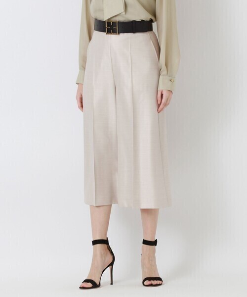 EPOCA シルクウールクロス ワイドクロップドパンツ