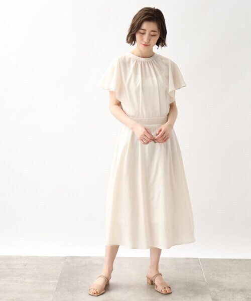 grove フレア―スリーブ前後2WAYワンピース