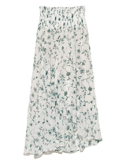 SNIDEL ハイウエストイレヘムシフォンスカート
