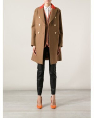 sacai Padded Coat in Beige