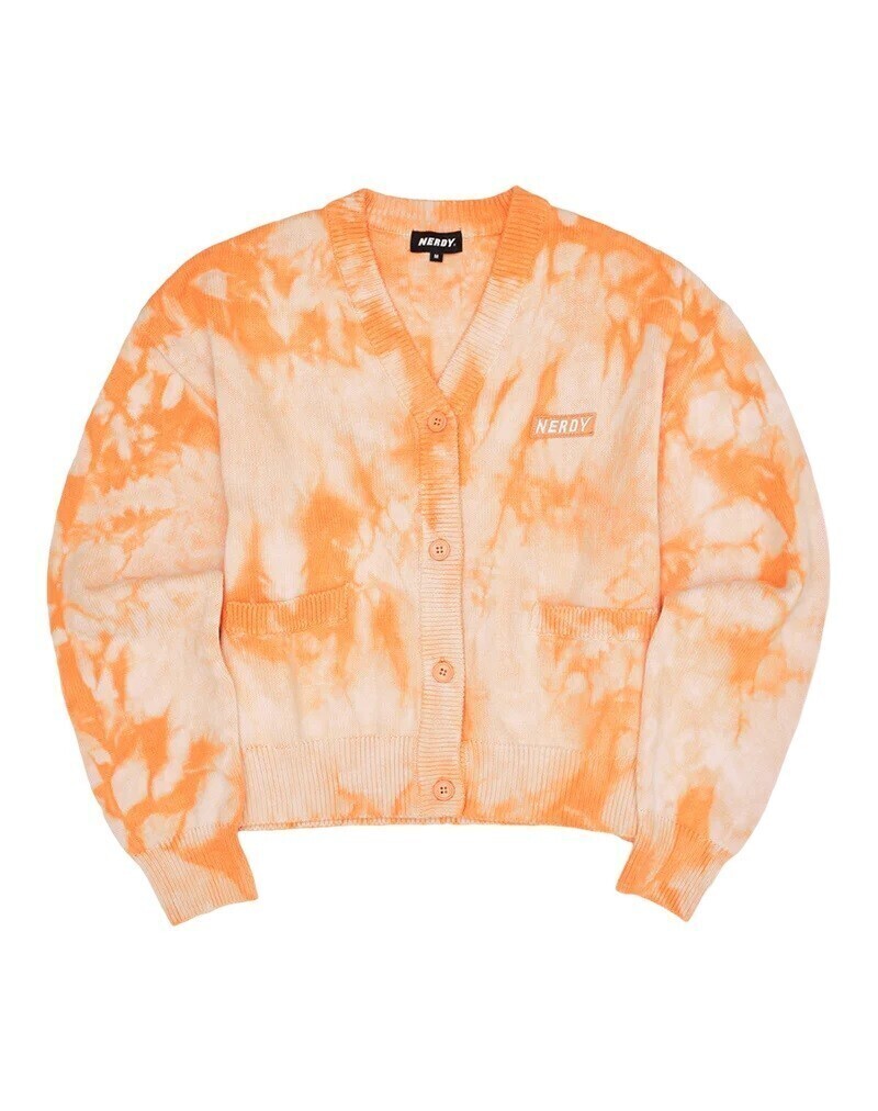 NERDY Tie-Dyeing Cropped Cardigan