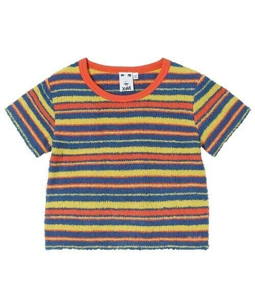 X-girl STRIPED TERRY CLOTH S/S BABY TEE