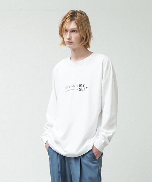 SLICK ドロップショルダープリントTシャツ(Visionary)