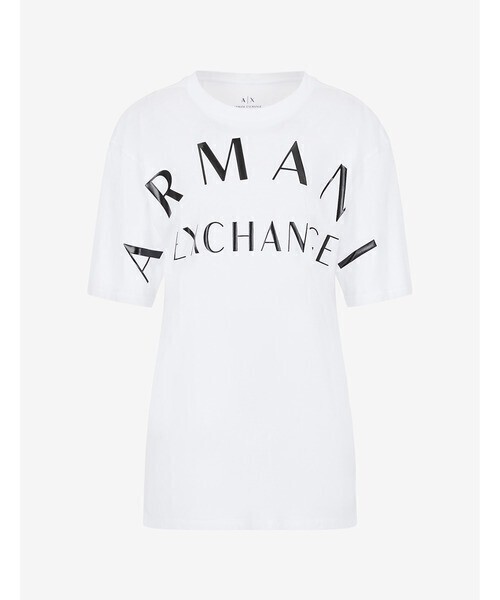 ARMANI EXCHANGE ロゴ　半袖クルーネックTシャツ/EASY TURN UP