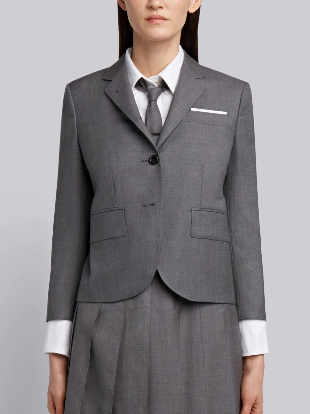 THOM BROWNE.NEW YORK スーパー120 ツイル ハイアームホール シングルブレスト スポーツコート