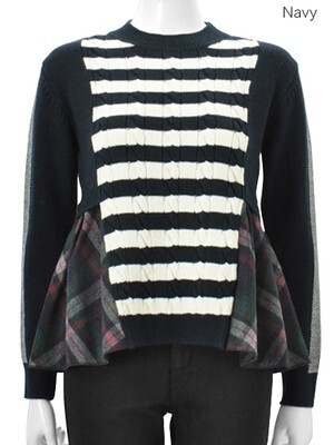 Chesty Border Knit Pullover