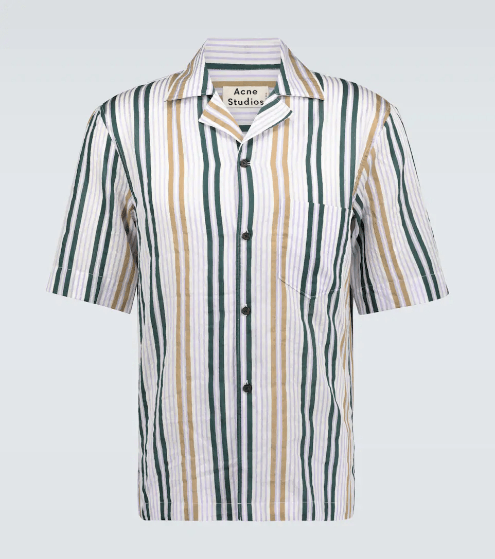 Acne Studios ACNE STUDIOS Candy striped short-sleeved shirt