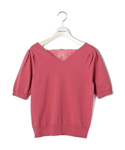 LAISSE PASSE バックレースプルオーバー