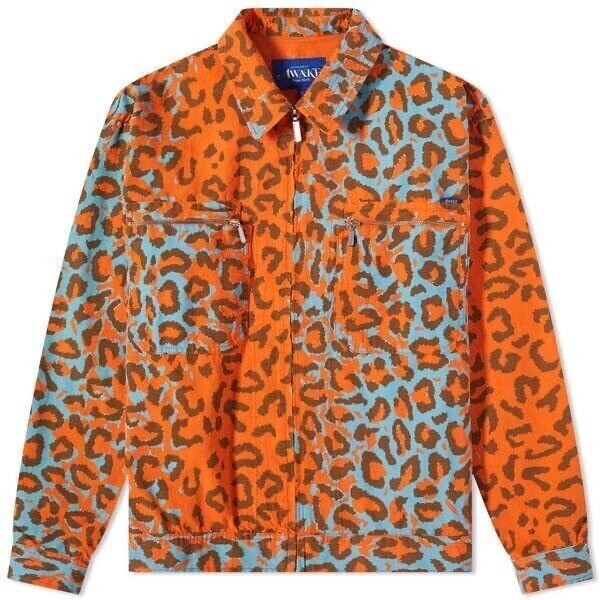 Awake NY Cargo Collar Military Jacket Leopard