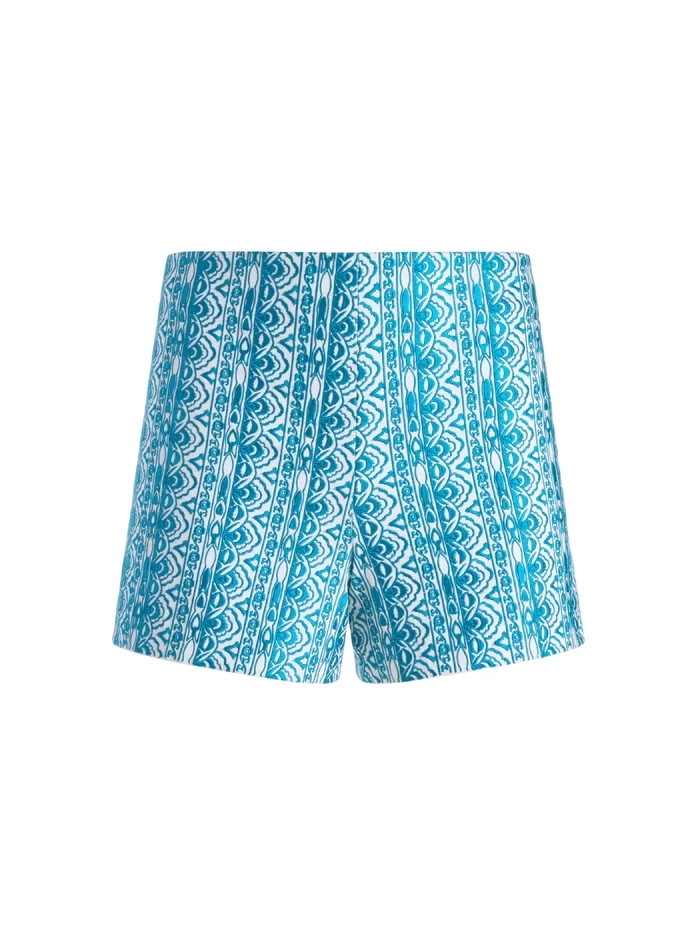 alice+olivia SHERRI EMBR BACK ZIP SHORT