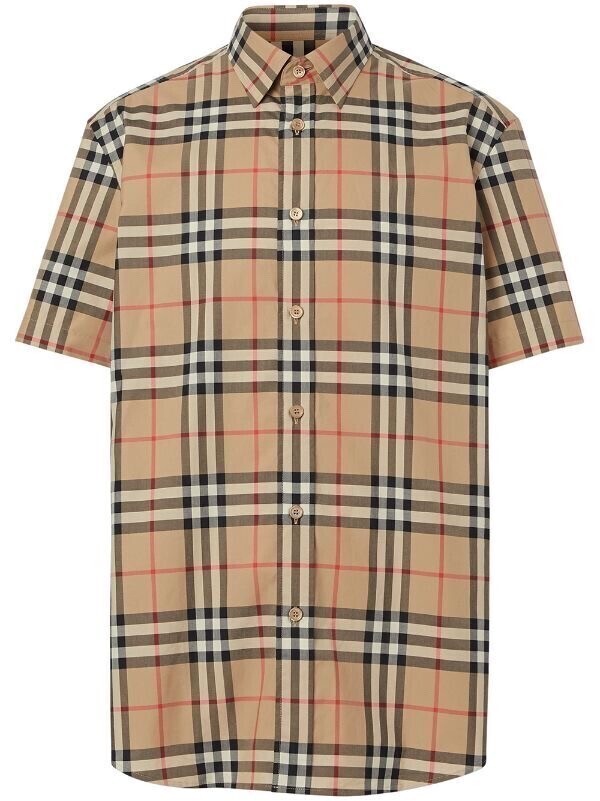 BURBERRY チェック ショートスリーブシャツ