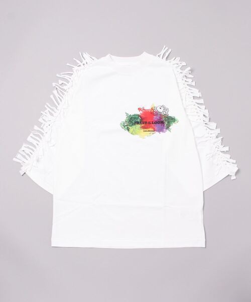 TOGA PULLA TOGA PULLA Fringe top TOGA × FRUIT OF THE LOOM
