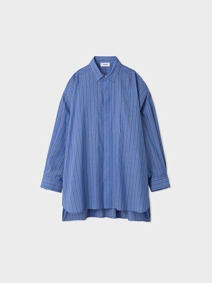 MIESROHE シアーストライプビッグシャツ