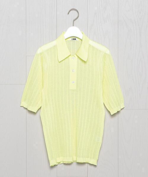 H　BEAUTY&YOUTH UNITED ARROWS ＜H＞SHEER RIB SHIRT KNIT PULLOVER/ニット