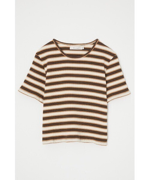 MOUSSY STRIPED Tシャツ