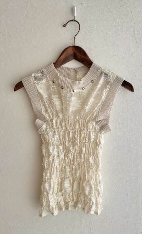 Fumiku Water surface Jacquard Tops