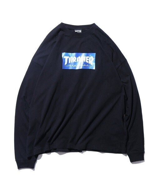 THRASHER THRASHER/スラッシャー CRUMPLE L/S TEE フロントロゴ ロンT