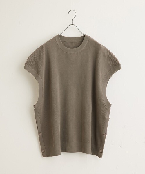 JUNRed こめ×JUNRed 2Bライトルーズニットスリットベスト