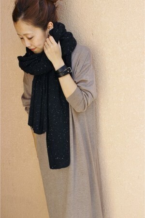 Plage WHITE WARREN ラッピングストール