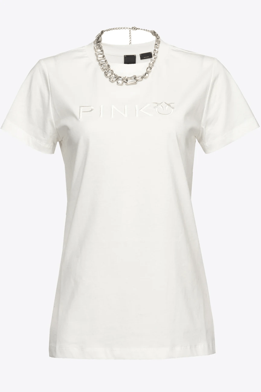 PINKO ジュエルネックレス Tシャツ