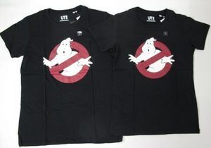 UNIQLO ゴーストバスターズTシャツ黒S&Lセット