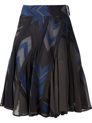 sacai ミックスプリント ラップスカート