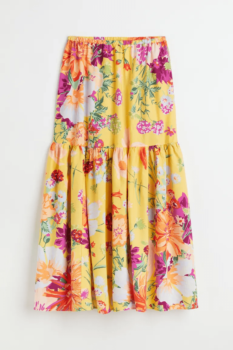H&M パターンマキシスカート