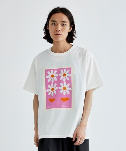 LiNoH FLOWER PRINT S/S TEE