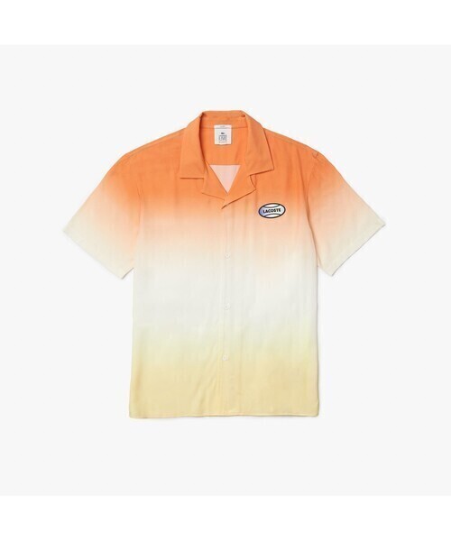 LACOSTE L!VE ラコステライブ サンセットプリント開襟シャツ