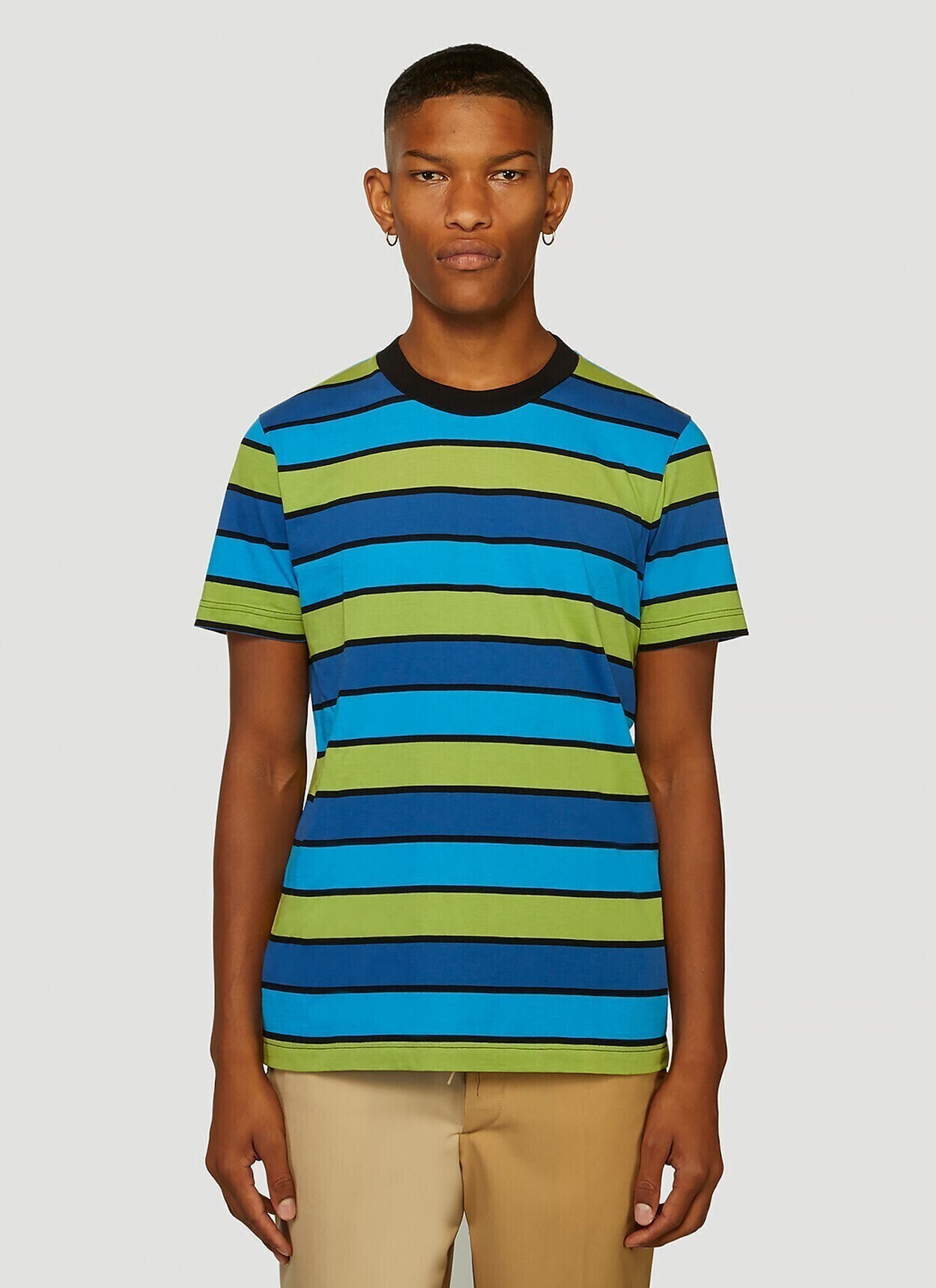 MARNI Pack of Three Stripe T-Shirts in Blue, Yellow And Green