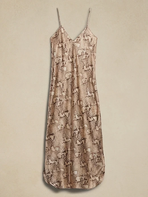 Banana Republic シルク マキシ スリップドレス