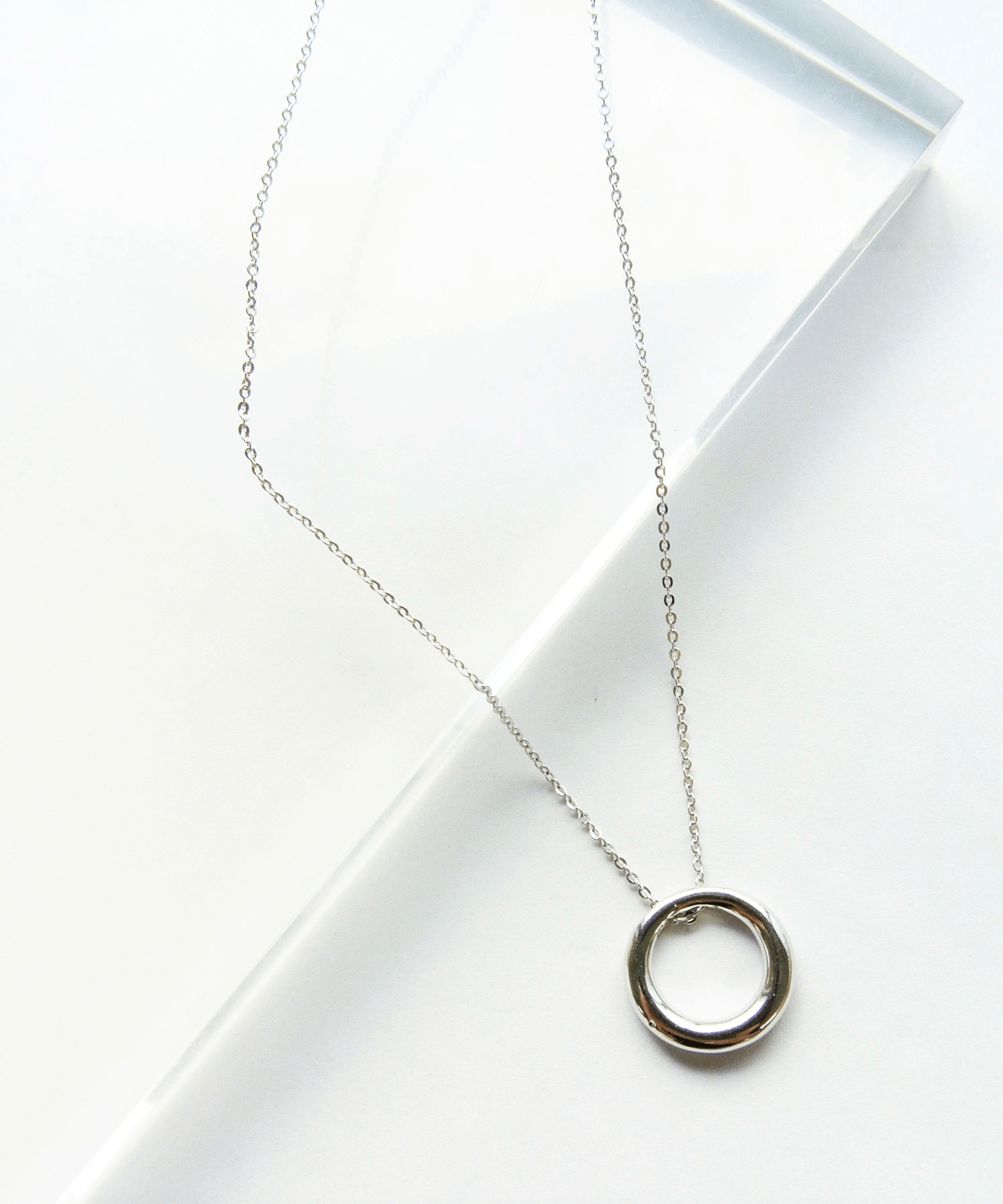 VATSURICA 【t-1180N①SV】シンプルリングネックレス