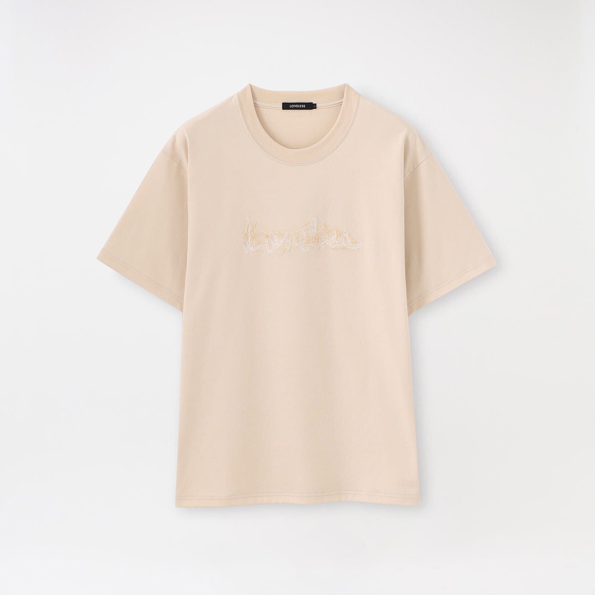 LOVELESS Safari バイカラーヤーン ロゴTシャツ