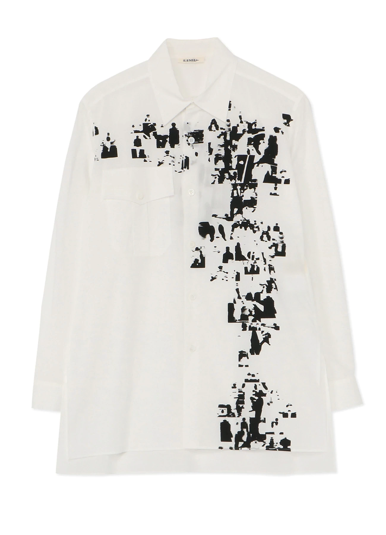 LIMI feu C/Archive Collage Print Out Pocket Shirt