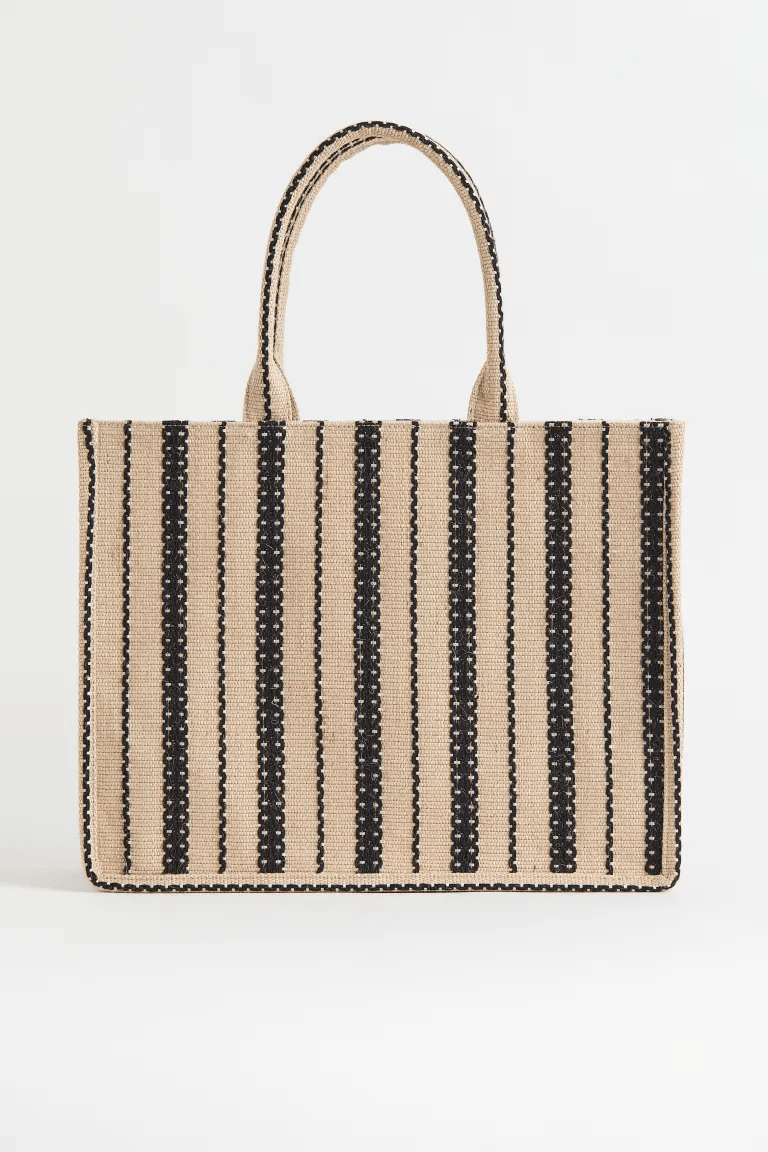 H&M ジャカードハンドバッグ