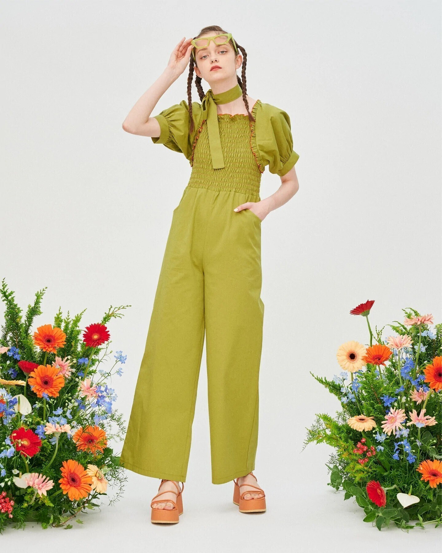 POPPY シャーリングロンパース