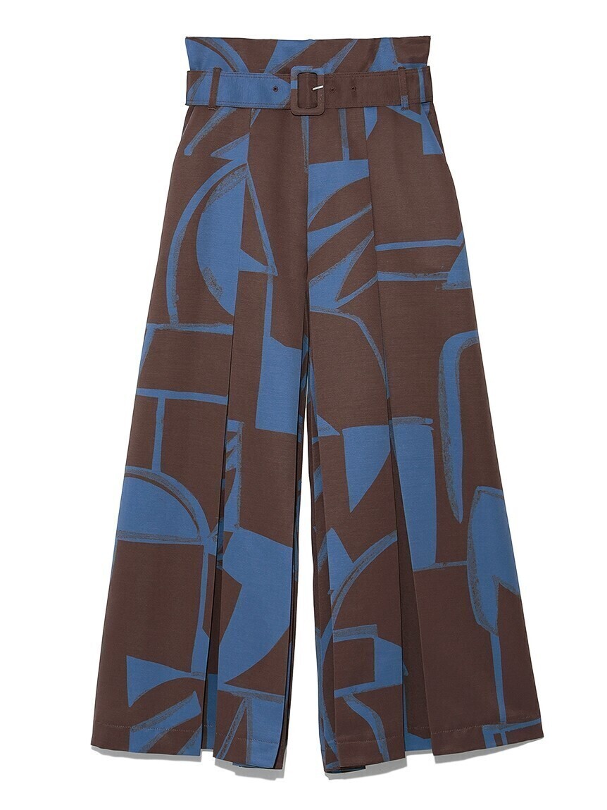 Lily Brown アブストラクトワイドパンツ